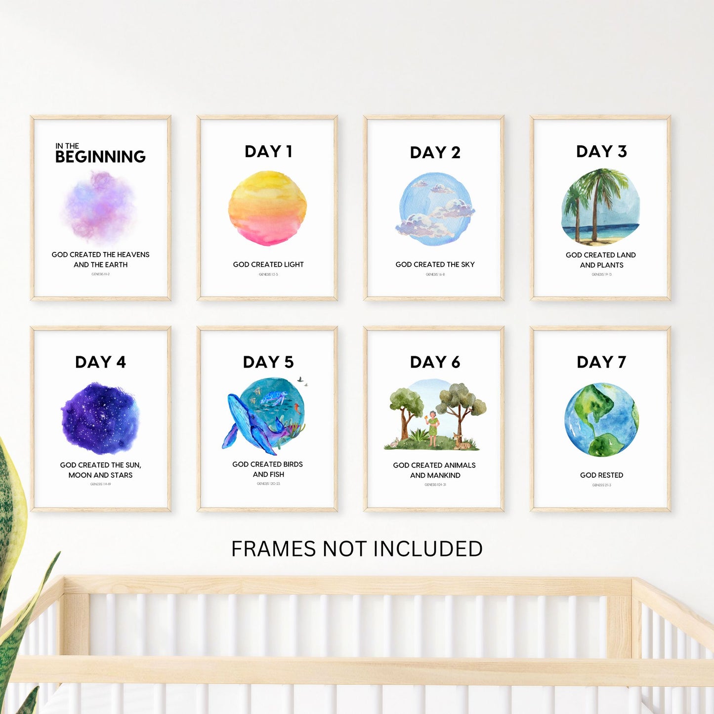 In the Beginning Mini-Poster Series, Days of Creation Posters
