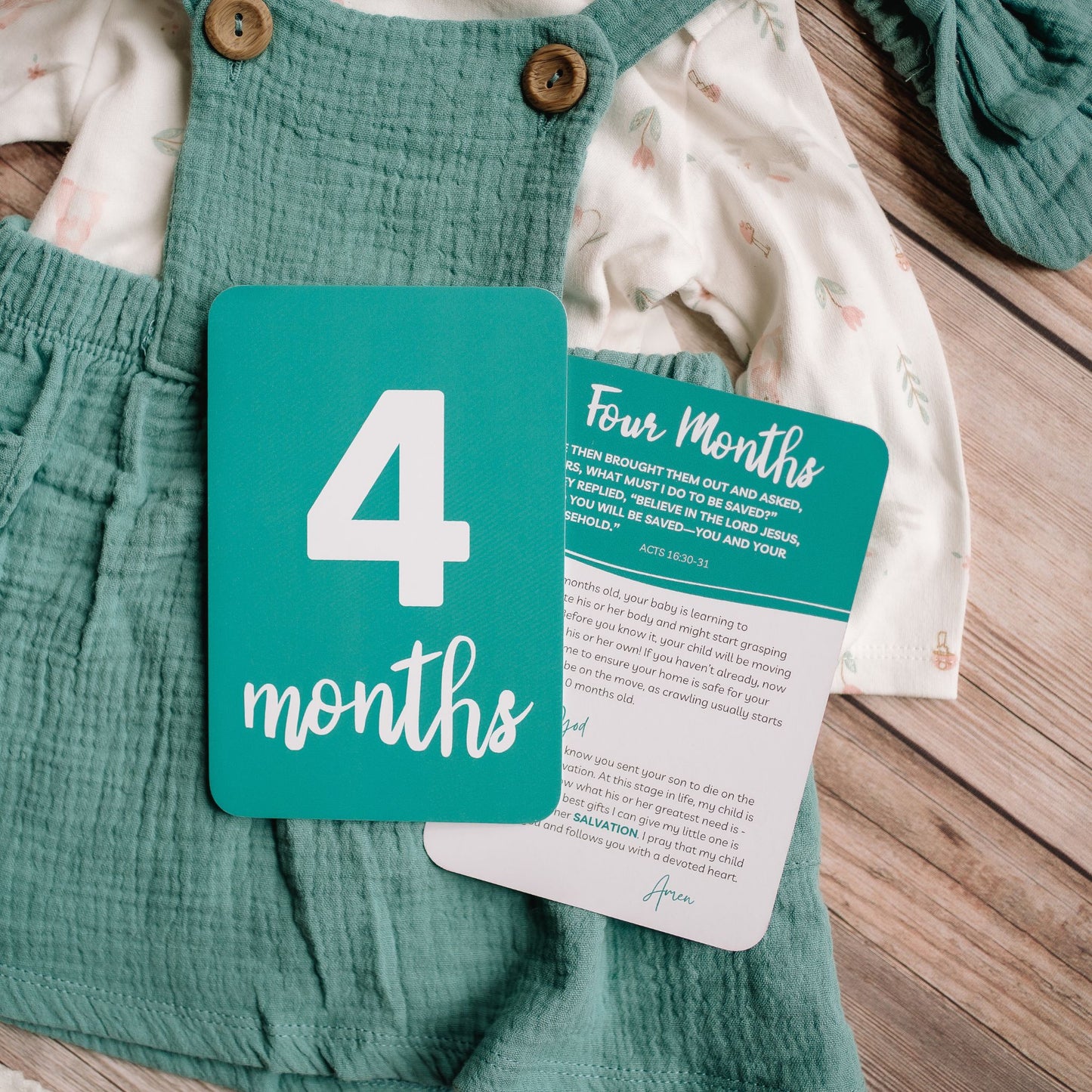 Prayer & Milestone Cards for Baby's First Year - Rainbow