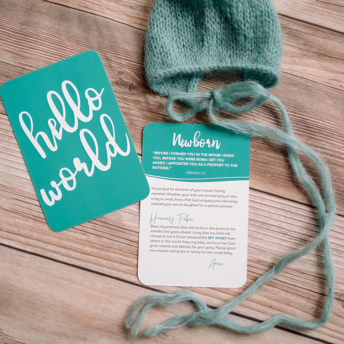 Prayer & Milestone Cards for Baby's First Year - Rainbow