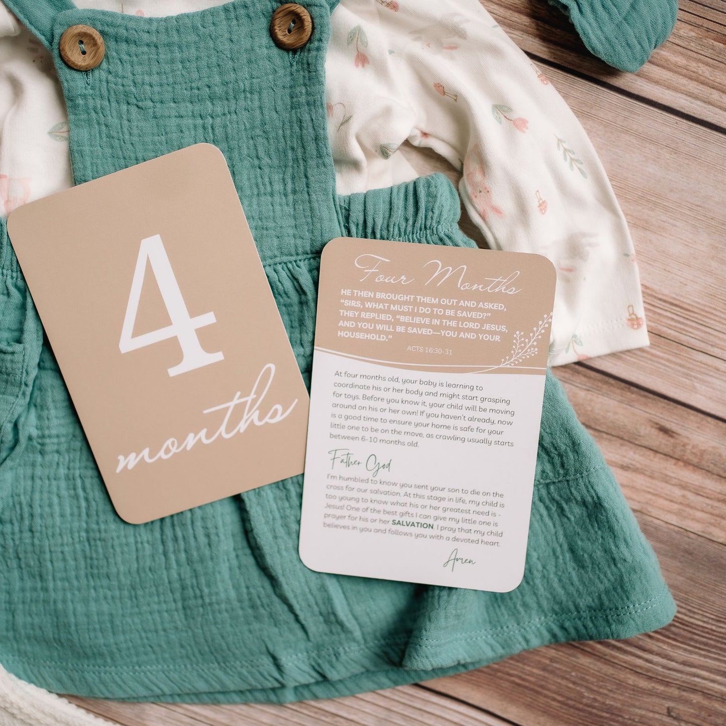 Prayer & Milestone Cards for Baby's First Year - Classic